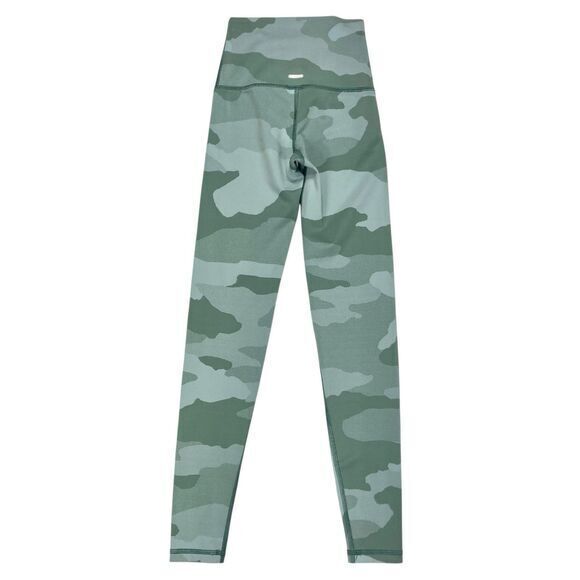 AERIE CHILL PLAY MOVE Athletic Leggings Sz XXS Green Camouflage Workout Pull On - Picture 4 of 10